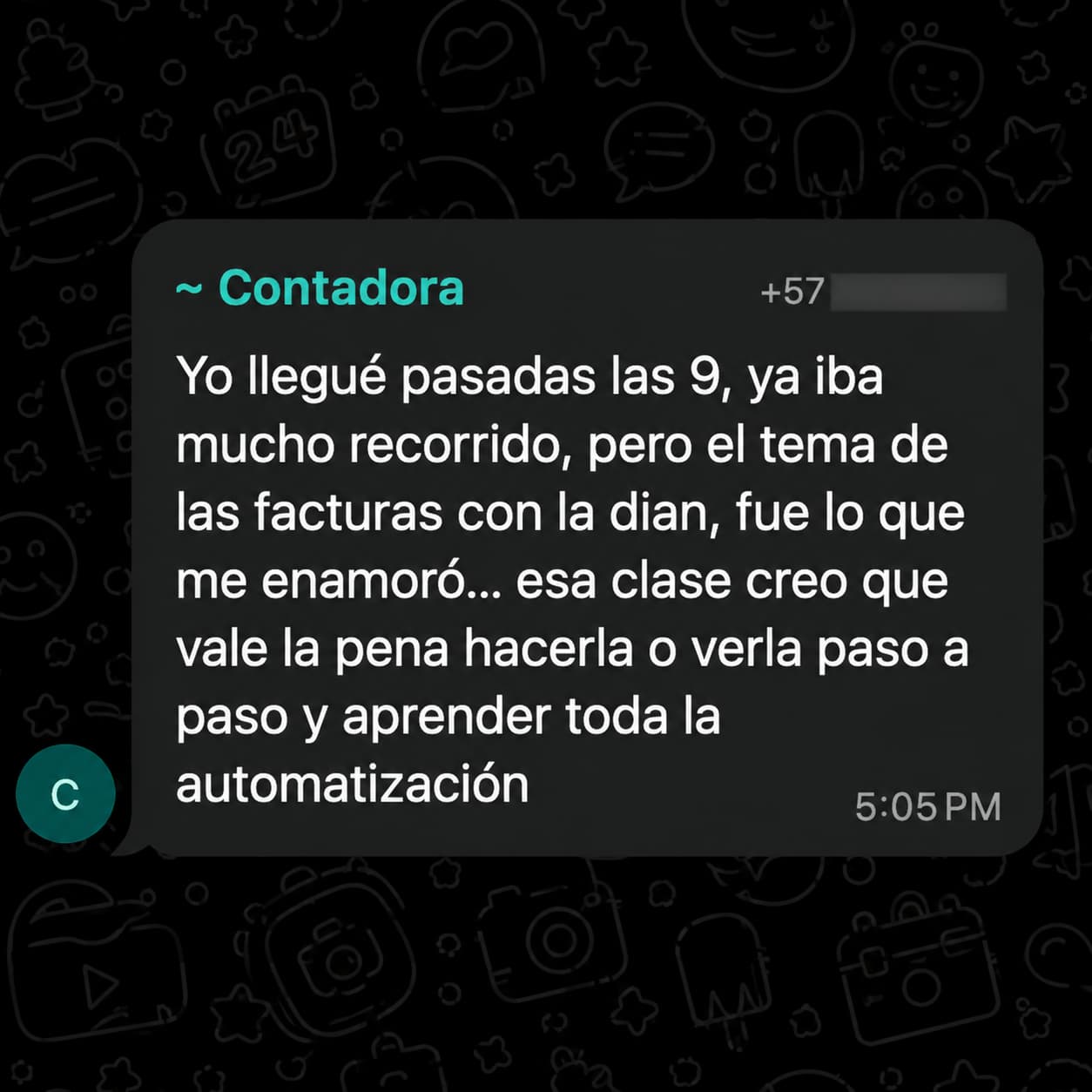 Testimonio Contadora